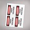 Avery High Voltage Labels, Waterproof, UV Resistant, Preprinted, 3.5" x 5", 8 Warning Decal Labels